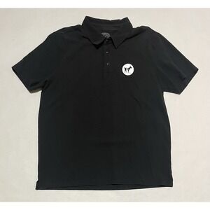 Outerknown Second Spin Shirt Black 50 Goat Invitational Size Medium Golf Outdoor